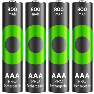 Акумулятори GP Recyko Pro Eco AAA/HR03 NI-MH 800mAh Box 4 шт