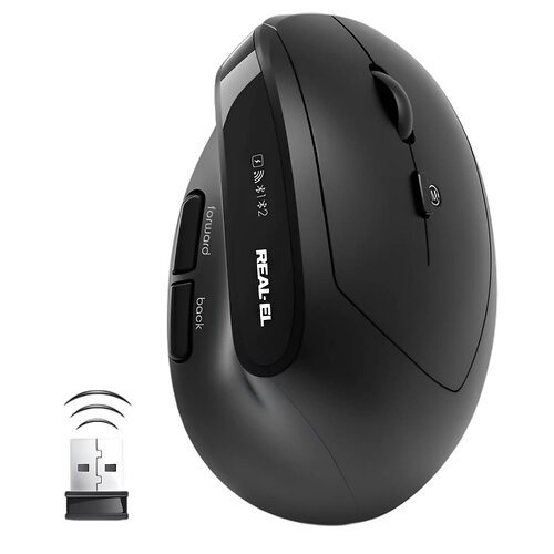 Беспроводная мышь REAL-EL RM-490W Black