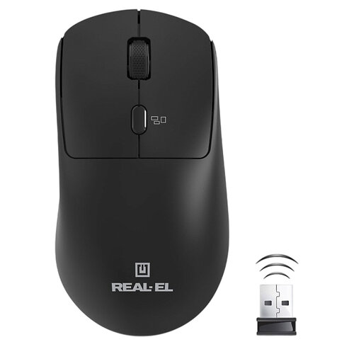 Беспроводная мышь REAL-EL RM-317W Black