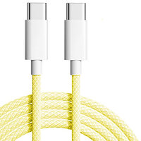 Кабель Apple Woven Charge USB Type-C - USB Type-C, 1м, Yellow (K28436)