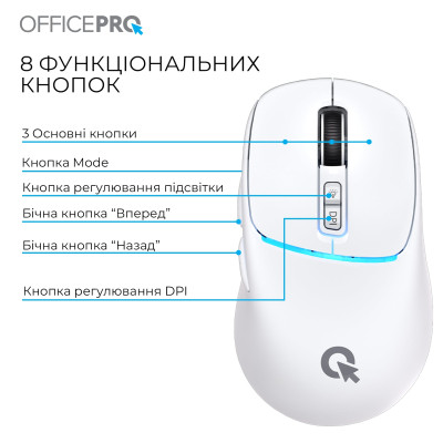 Беспроводная мышь OfficePro M468W White Беспроводная мышь OfficePro M468W White