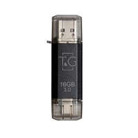 Флеш-накопитель USB 3.0 16GB Type-C T&G 009 Star Series Black (TG009TC-16GBK3)