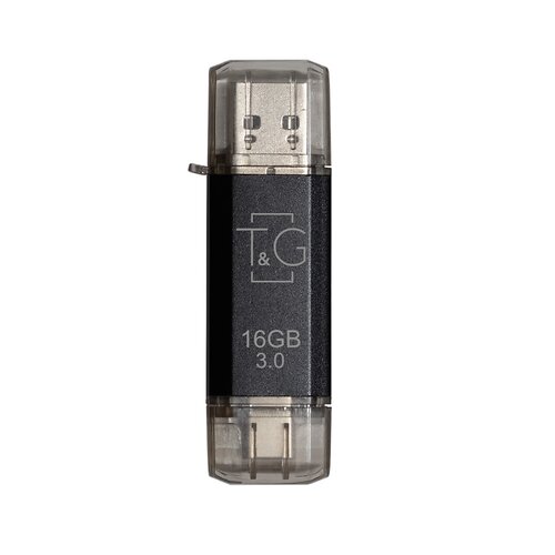 Флеш-накопитель USB 3.0 16GB Type-C T&G 009 Star Series Black (TG009TC-16GBK3)