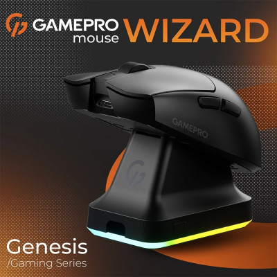 Беспроводная мышь GamePro Genesis Wizard Black (GM160B) Беспроводная мышь GamePro Genesis Wizard Black (GM160B)