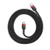 Кабель Baseus Cafule USB-C-USB-C, PD2.0 60W 1м Black/Red (CATKLF-G91) Кабель Baseus Cafule USB-C-USB-C, PD2.0 60W 1м Black/Red (CATKLF-G91)