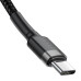 Кабель Baseus Cafule USB-C-USB-C, PD2.0 60W 2м Black/Grey (CATKLF-HG1) Кабель Baseus Cafule USB-C-USB-C, PD2.0 60W 2м Black/Grey (CATKLF-HG1)
