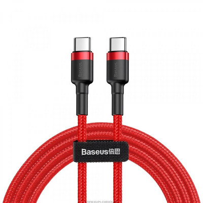 Кабель Baseus Cafule USB-C-USB-C, PD2.0, 60W 2м Red (CATKLF-H09)