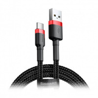 Кабель Baseus Cafule Series USB-USB-C, 1м Red/Black (CATKLF-B91) Кабель Baseus Cafule Series USB-USB-C, 1м Red/Black (CATKLF-B91)