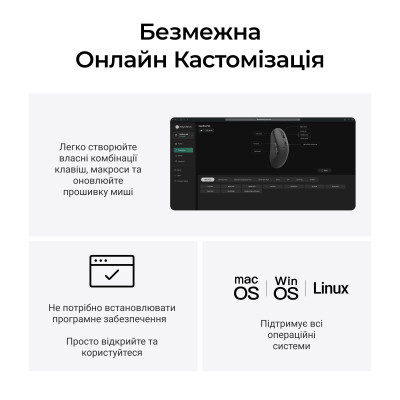 Беспроводная мышь Keychron M3 WL Black (M3-A23)