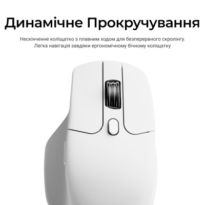 Беспроводная мышь Keychron M6S WL White (M6S-B72)