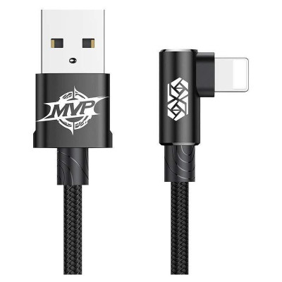 Кабель Baseus MVP USB - Lightning (M/M), 1.5A, 2 м Black (CALMVP-A01)