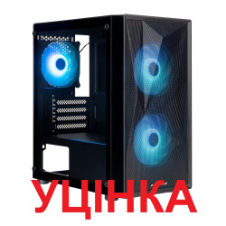 Корпус Prologix E102 Tempered Glass&Mesh Black