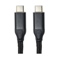 Кабель San Guan USB Type-C - USB Type-C (M/M) PD 60W, 3 м, Black (CA914104) Кабель San Guan USB Type-C - USB Type-C (M/M) PD 60W, 3 м, Black (CA914104)
