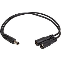 Адаптер PowerPlant DC - 2xDC (M/M), 5.5x2.1мм, Black (CA914890)