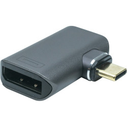 Адаптер PowerPlant USB Type-C - DisplayPort (M/F) Black (CA914265)