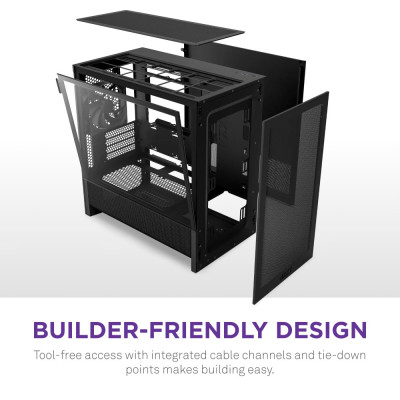 Корпус NZXT H3 Flow Black без БЖ (CC-H31FB-01) Корпус NZXT H3 Flow Black без БЖ (CC-H31FB-01)