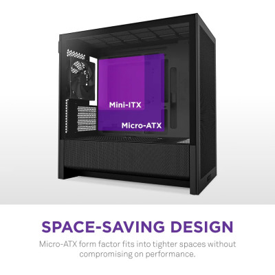 Корпус NZXT H3 Flow Black без БЖ (CC-H31FB-01) Корпус NZXT H3 Flow Black без БЖ (CC-H31FB-01)