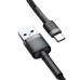 Кабель Baseus Cafule USB-USB-C, 3A, 0.5м Black/Grey (CATKLF-AG1) Кабель Baseus Cafule USB-USB-C, 3A, 0.5м Black/Grey (CATKLF-AG1)