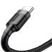 Кабель Baseus Cafule USB-USB-C, 3A, 0.5м Black/Grey (CATKLF-AG1) Кабель Baseus Cafule USB-USB-C, 3A, 0.5м Black/Grey (CATKLF-AG1)