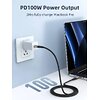 Кабель Cabletime USB Type-C - USB Type-C (M/M) PD 100W, 2 м, Black (CU03L)