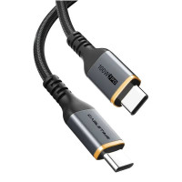 Кабель Cabletime USB Type-C - USB Type-C (M/M) PD 100W, 2 м, Black (CU03L)