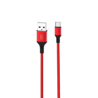 Кабель XO NB143 USB - USB Type-C, (M/M), 2.4A 1 м Red (6920680870691)
