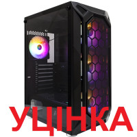 Корпус 1stPlayer X6-BK-4F1 Black без БЖ_У2.AB