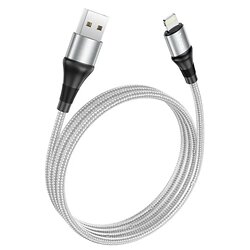 Кабель Hoco X50 Excellent USB - Lightning, 1 м, Grey (6931474734204)