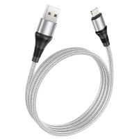 Кабель Hoco X50 Excellent USB - Lightning, 1 м, Grey (6931474734204) Кабель Hoco X50 Excellent USB - Lightning, 1 м, Grey (6931474734204)