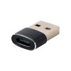 Адаптер Cablexpert USB Type-C - USB (F/M), Black (A-USB2-AMCF-02)