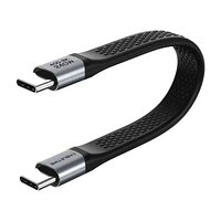 Кабель Cabletime USB Type-C - USB Type-C (M/M) PD 240W, 0.15 м, Black (CU45B)