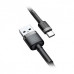 Кабель Baseus Cafule USB-USB-C, 1м Grey/Black (CATKLF-BG1) Кабель Baseus Cafule USB-USB-C, 1м Grey/Black (CATKLF-BG1)
