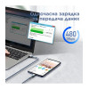 Кабель Remax Jany Series USB - micro USB, 1m Silver (RC-124m)