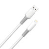 Кабель ColorWay USB - Lightning (M/M), жидкий силикон, 3А, 1 м, Белый (CW-CBUL093-WT)