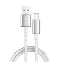 Кабель ColorWay USB - Lightning (M/M), цинковый сплав, 3А, 1 м, Белый (CW-CBUL098-WT)