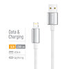 Кабель ColorWay USB - Lightning (M/M), zinc alloy braided, 3А, 2 м, White (CW-CBUL099-WT)