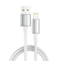 Кабель ColorWay USB - Lightning (M/M), цинковый сплав, 3А, 2 м, Белый (CW-CBUL099-WT)