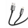 Кабель ColorWay USB - Lightning (M/M), цинковый сплав, 3А, 2 м, Черный (CW-CBUL099-BK)