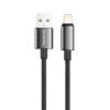 Кабель ColorWay USB - Lightning (M/M), цинковый сплав, 3А, 2 м, Черный (CW-CBUL099-BK)