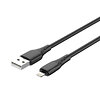 Кабель ColorWay USB - Lightning (M/M), textured PVC, 3А, 1 м, Black (CW-CBUL094-BK)