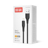 Кабель ColorWay USB - Lightning (M/M), текстурированный PVC, 3А, 1 м, Черный (CW-CBUL094-BK)