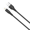 Кабель ColorWay USB - Lightning (M/M), текстурированный PVC, 3А, 2 м, Черный (CW-CBUL095-BK)