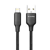 Кабель ColorWay USB - Lightning (M/M), TPE embossed, 3А, 2 м, Black (CW-CBUL102-BK)