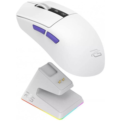 Беспроводная мышь Proove Gaming Superfight Wireless с зарядной док-станцией White/Purple (WMSW00122002)
