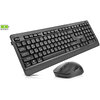 Комплект (клавиатура, мышь) беспроводной REAL-EL Kit-555W Black