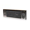 Комплект (клавиатура, мышь) беспроводной REAL-EL Kit-555W Black