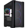 Корпус 1stPlayer T4-G-BK-4FS7 Black