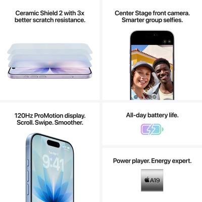 Смартфон Apple iPhone 17 256GB White (MG6K4AF/A)