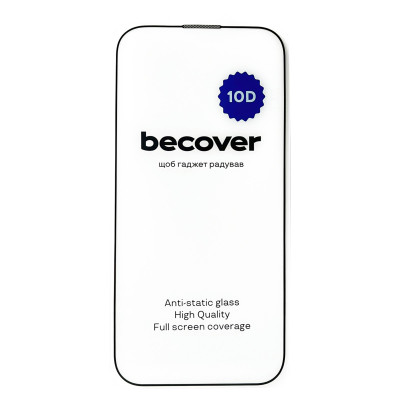 Защитное стекло BeCover для Apple iPhone 14 Pro 10D Black (711327)