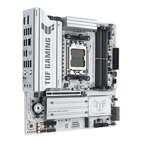 Материнcька плата ASUS TUF GAMING B850M-PLUS WIFI7 W sAM5 B850 4xDDR5 M.2 HDMI DP Wi-Fi BT mATX білий